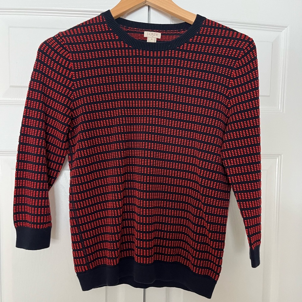 J. Crew Woven Knit Sweater - Size M